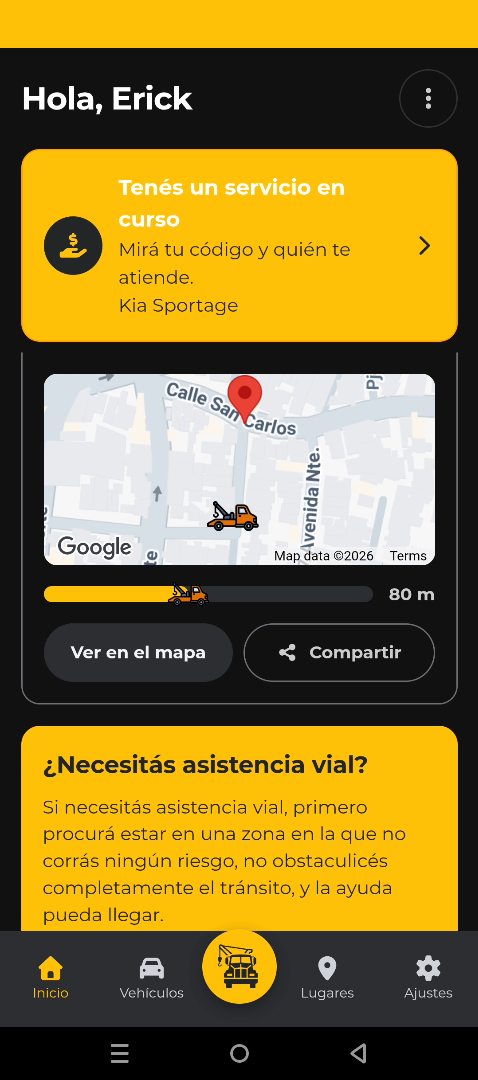 Seguimiento de la grúa en tiempo real